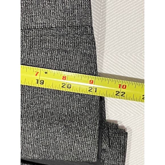 Bebe Jacket Womens 6 Charcoal Blazer 2 Button Tweed Texture Plaid Trim Peplum - Picture 13 of 16